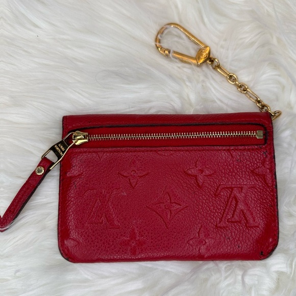 🔥Authentic Louis Vuitton Monogram Red Empreinte Key Cles - Picture 13 of 13